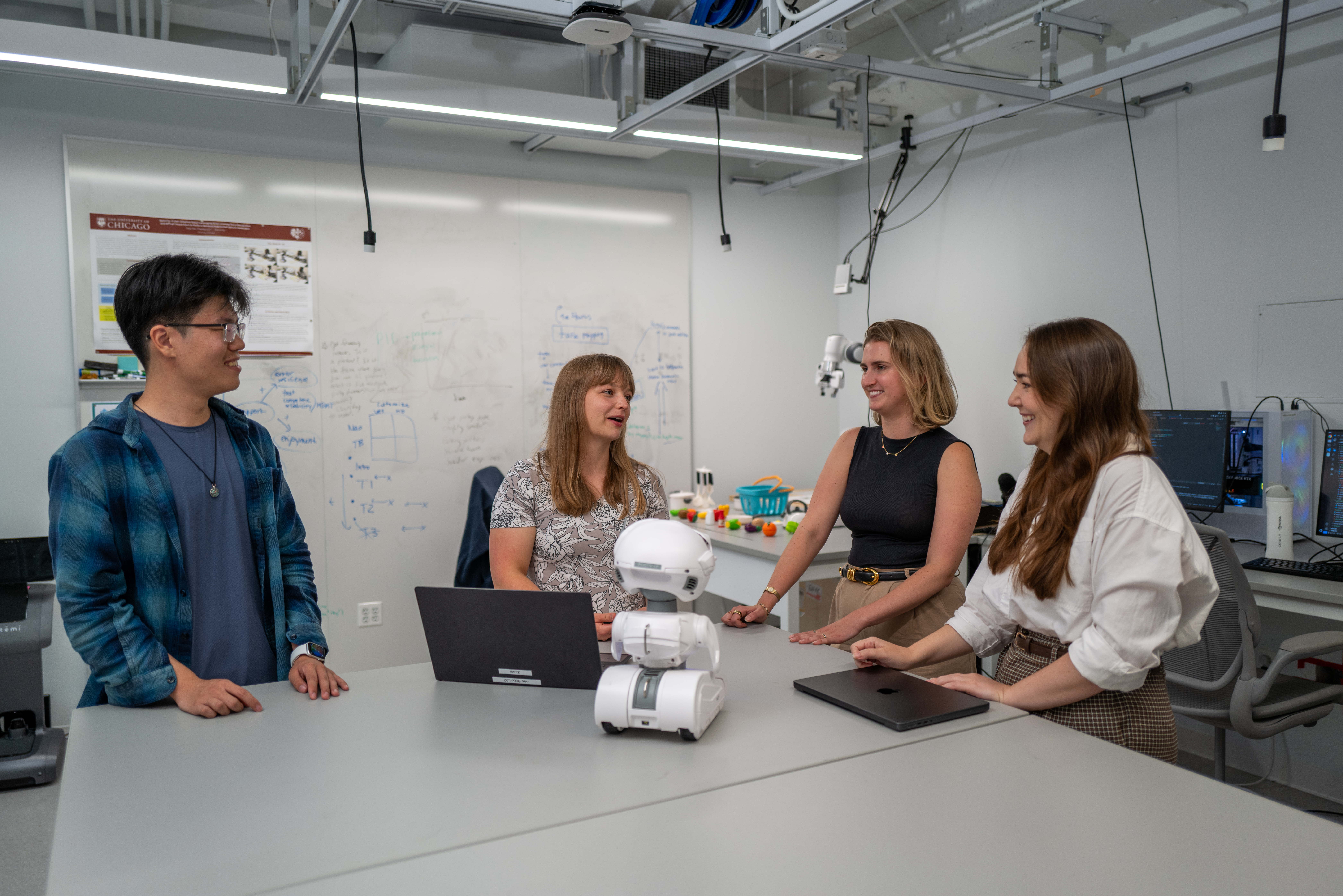 Discussion in the lab